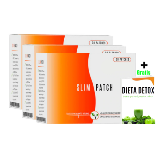 Slim Patch Adesivos Emagrecedores 100% Natural Kit 30 e 60 Adesivos